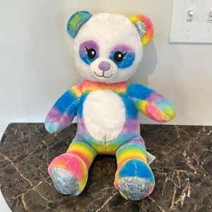 Build A Bear Workshop Rainbow Panda Plus with shirt